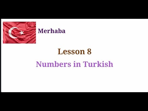Learn Turkish, Lesson 8 Turkish Numbers from 0 to 100