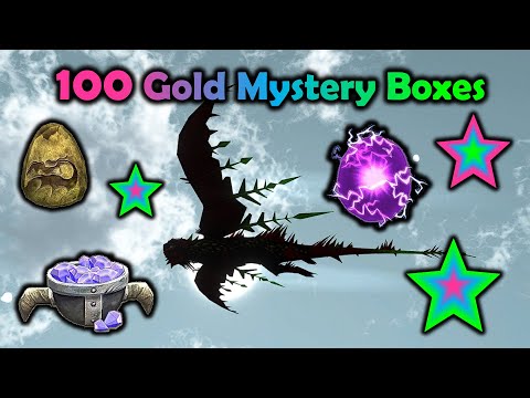 Opening 100 Gold Mystery Boxes - School of Dragons