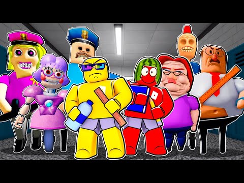 ESCAPE 10x EVERY SCHOOL OBBY IN ROBLOX Mr Nightmare, Mr Pickles, Siren Cop, BETTY, Police Girl