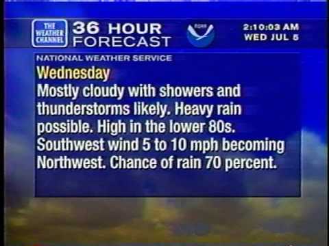 WeatherStar XL from Cincinnati - July 5, 2000 (South of Market)