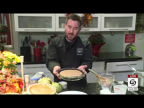 Chef Jake From Harmons Demonstrates How To Make Chocolate Pie