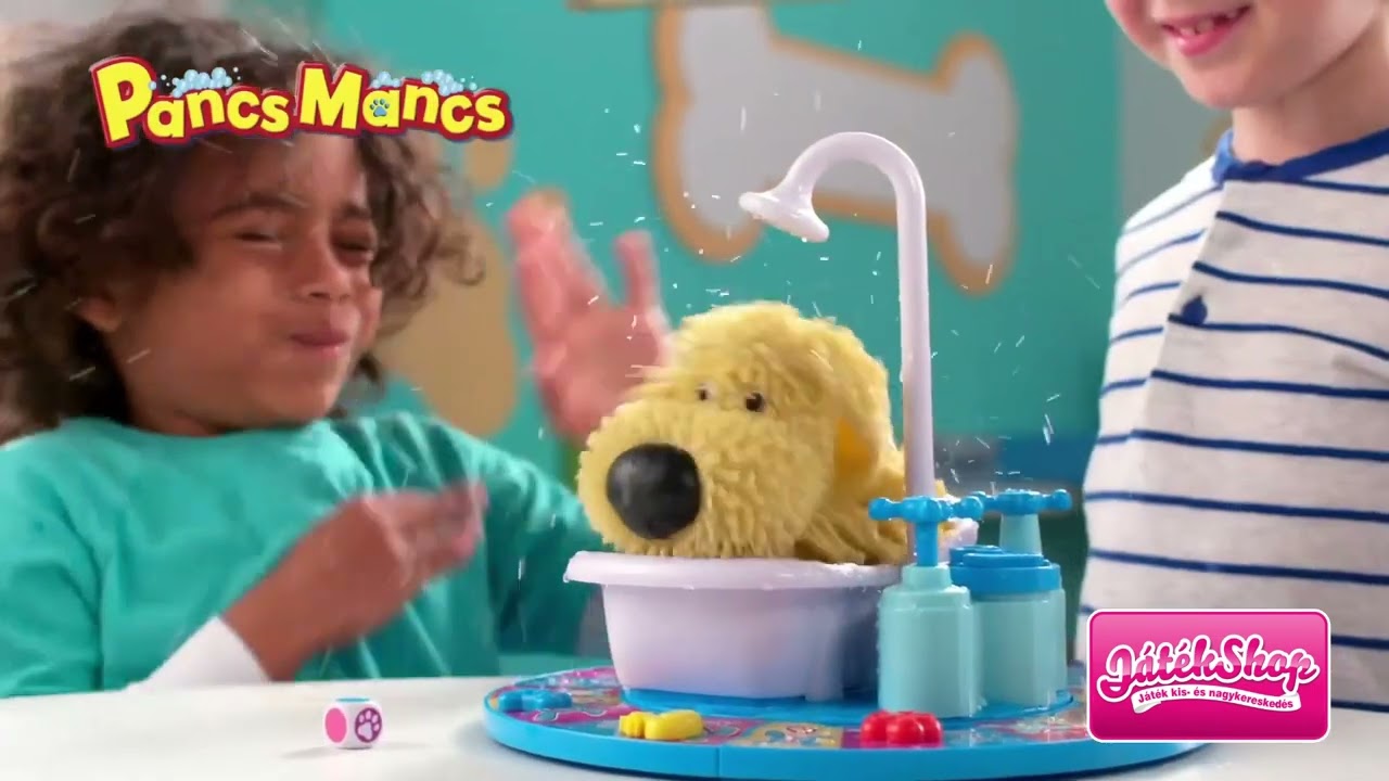 Pancs Mancs - vidám kutyusfürdetős családi társasjáték videó