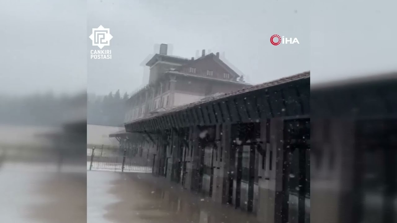 Ilgaz Dağı'nda kar yağışı etkili olmaya başladı