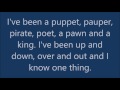 Bradley Walsh Thats life lyrics