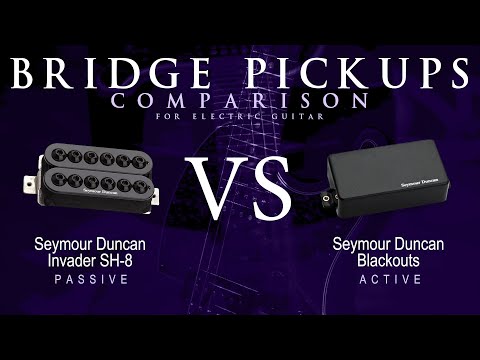 Seymour Duncan INVADER SH-8 vs BLACKOUTS - Bridge Guitar Pickup Comparison Tone Demo