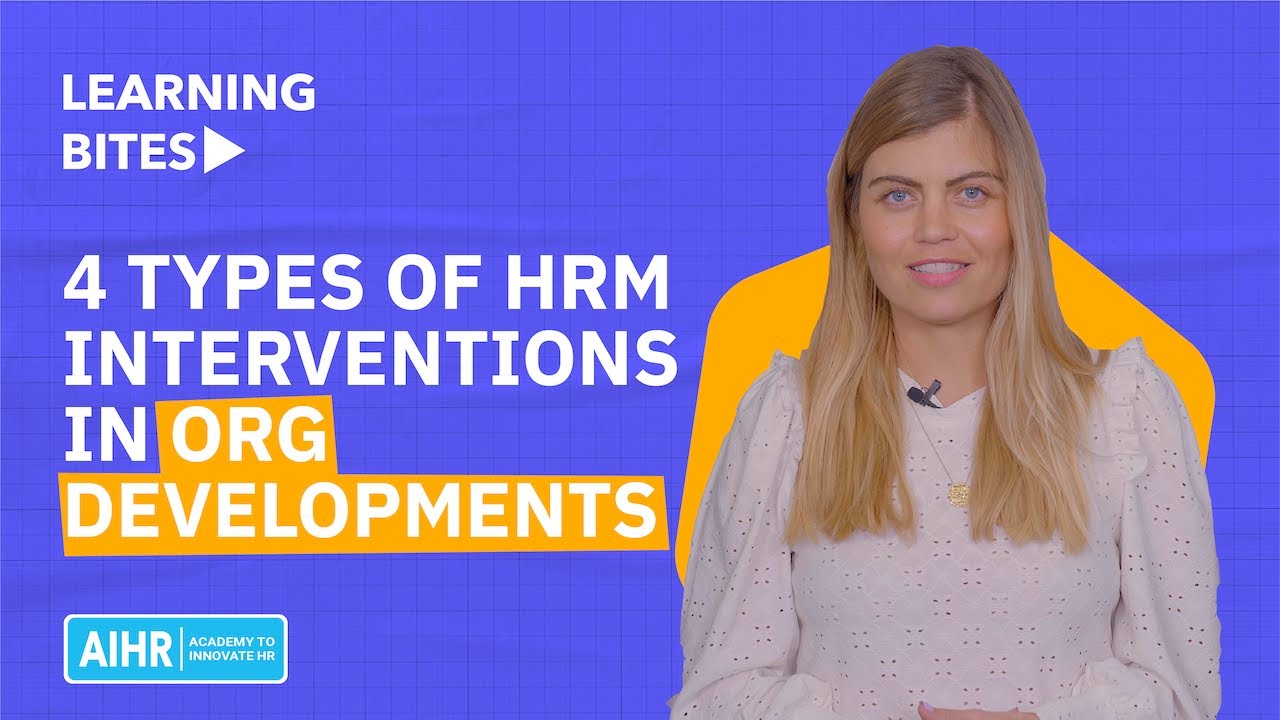 4 Types of HRM Interventions in Organizational Development