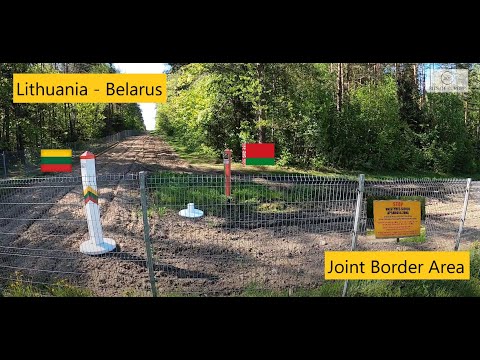 Stuck my hand into Belarus! - Arriving at border fence line - Lithuania and Belarus, 2021, Part 2