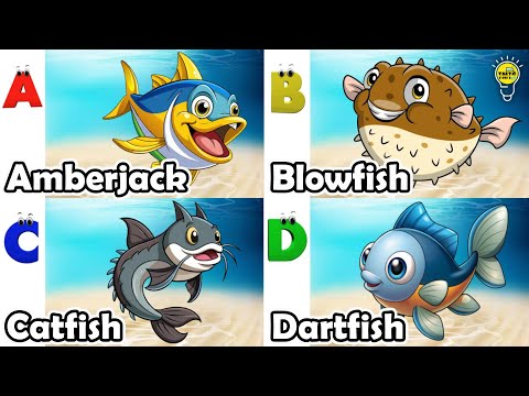 Learn Ocean Animal Names | ABC Sea Animals song | Most Popular Sea Creatures | Alphabets Kids Song