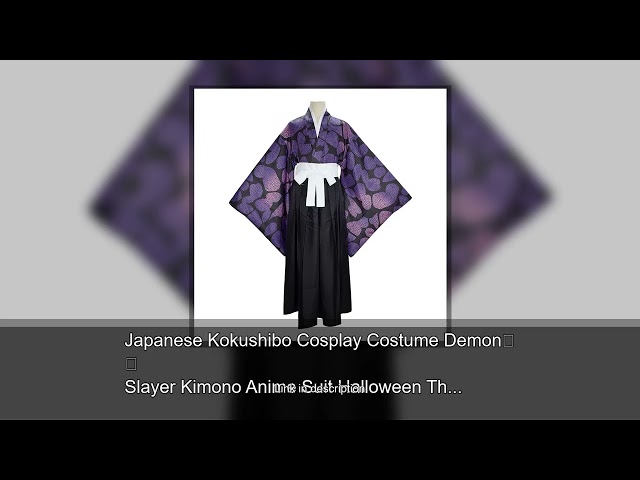 Vídeo relacionado con Daiendi Kokushibo Disfraz de kimono para hombre, cosplay, haori, demon, Hashira, anime, Halloween, carnaval, S
