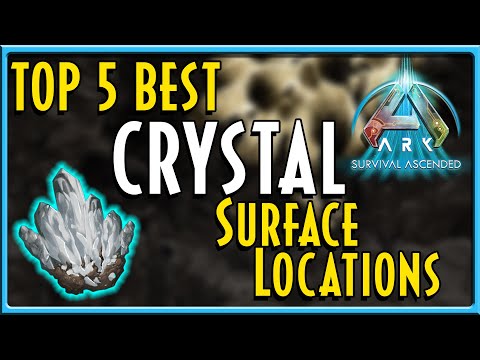 Top 5 Best Crystal Locations EASY!- Ark Survival Ascended