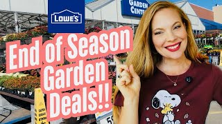 😱End of Season SALE At Lowe’s Garden Center!!