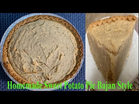 HOMEMADE SWEET POTATO PIE, BAJAN STYLE