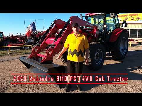 2020 Mahindra 9110 Power Shuttle 4WD Utility Cab Tractor