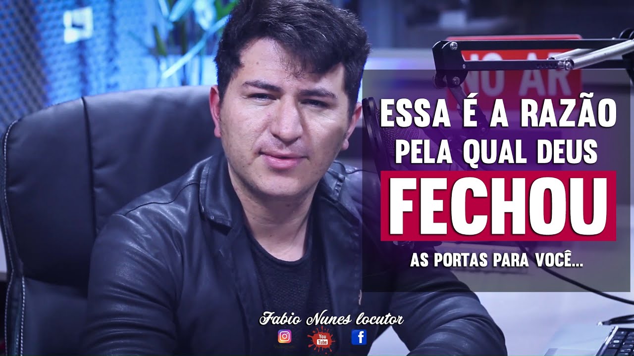 SE ALGO ESTÁ DANDO ERRADO AGORA NA SUA VIDA É PRECISO VOCÊ ASSISTIR ESSE VÍDEO I FABIO NUNES
