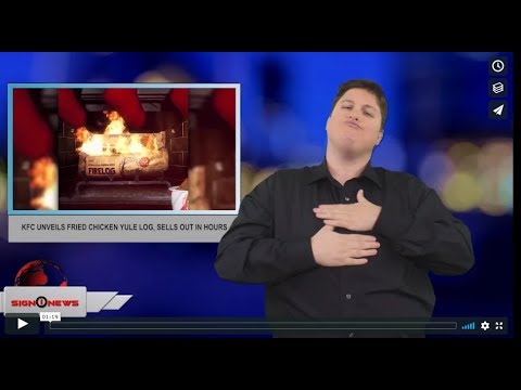 KFC unveils fried chicken yule log, sells out in hours (ASL - 12.14.18)