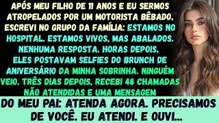 Depois que meu filho de 11 anos e eu fomos atropelados por um motorista bêbado, escrevi no grupo da