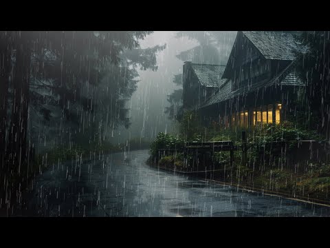 Rain Sounds For Sleeping - 99% Instantly Fall Asleep With Rain And Thunder Sound At Night, ASMR #141