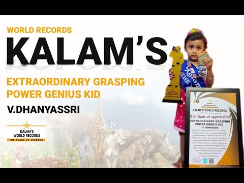 Extraordinary Grasping Power Genius Kid |  V. Dhanyassri
