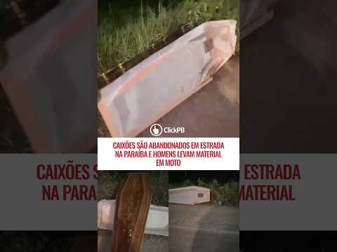 ⚰️ Caixões são abandonados em estrada na Paraíba #RioTinto #Paraiba #shorts