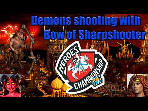 Heroes 3 HoTA - Marius going on adventure with Bow of Sharpshooter. Jebus Outcast 1 hero.