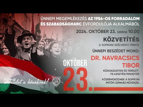 Ünnepi megemlékezés az 1956-os forradalom és szabadságharc évfordulója alkalmából