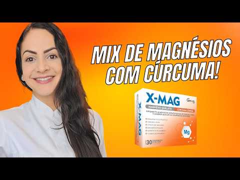 The most complete magnesium in Brazil has JUST been launched! X-MAG - Mix of magnesium + turmeric