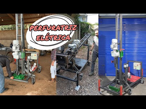 Drilling rig for artesian and semi-artesian wells (electric)