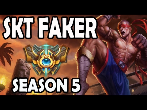 SKT T1 Faker Lee Sin vs Rengar Jungle Ranked Challenger Korea