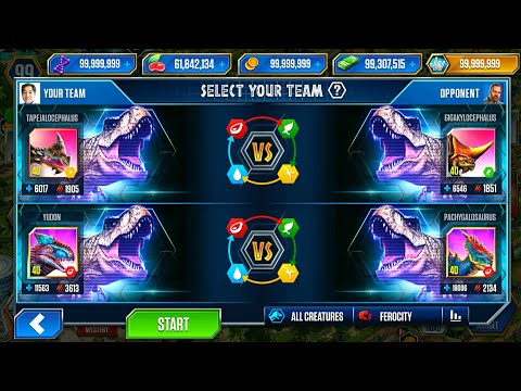 SOLO BATTLE YUDON Vs PACHYGALOSAURUS | JURASSIC WORLD THE GAME
