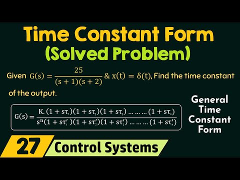 Time Constant Form Solved Problem