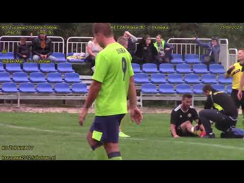 Skrót meczu: KS Żupawa - Iskra Sobów (25.09.2021) KEEZA Klasa "B" / 7.kolejka