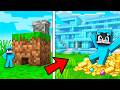 Evolucioné de CASA POBRE a CASA de MILLONARIO en Minecraft