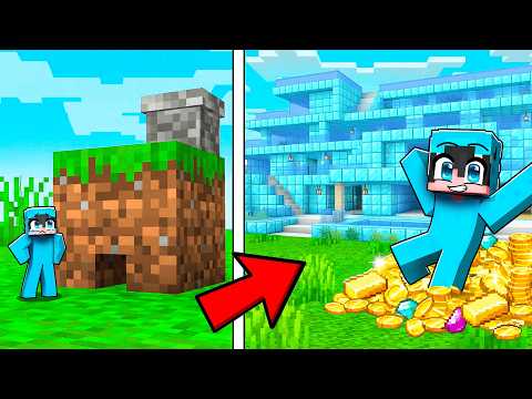 Evolucioné de CASA POBRE a CASA de MILLONARIO en Minecraft