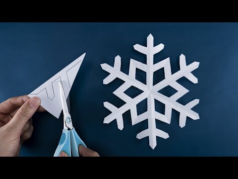 Paper Snowflakes #02 - Easy Paper Snowflakes - How to make Snowflakes out of paper