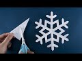 Paper Snowflakes #02 - Easy Paper Snowflakes - How to make Snowflakes out of paper