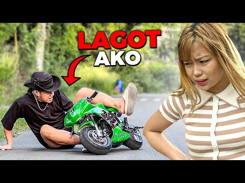 Unang KARERA ni NINJA BIKE - SEMPLANG AGAD!
