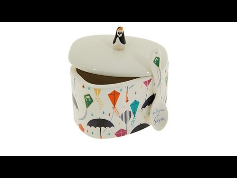 Lenox Disney Mary Poppins Returns Sugar Bowl with Spoon
