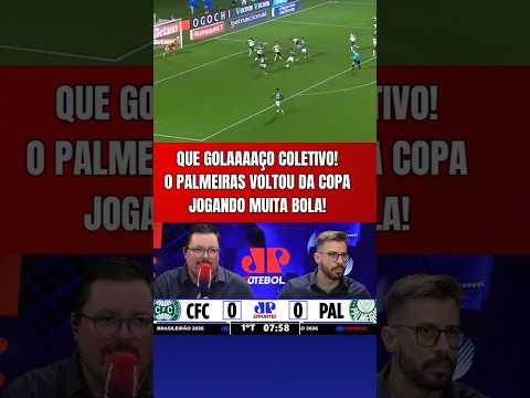 GOLAÇO! O PALMEIRAS DEU UMA AULA DE FUTEBOL E FEZ LINDO GOL COLETIVO CONTRA O CORITIBA COM MAURÍCIO!