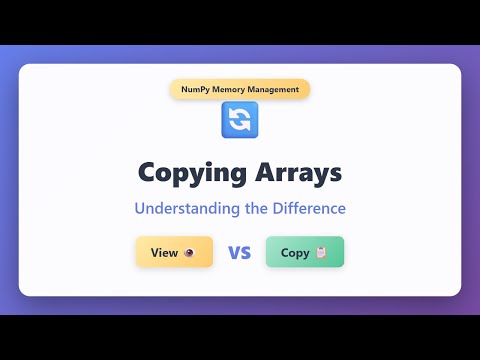 Numpy View Vs Copy Understanding Array Memory Management In Python