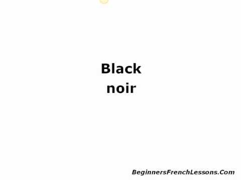 How To Say The Colors In French