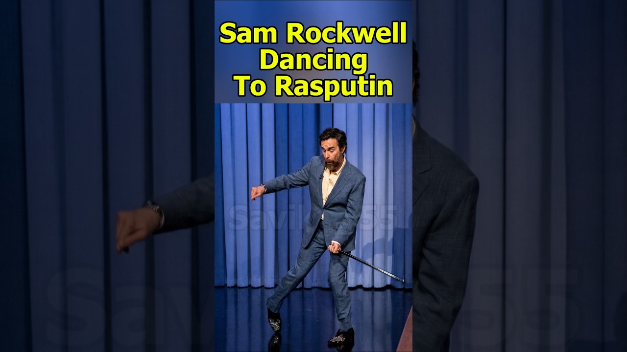 Sam Rockwell dancing to Rasputin#flashback #savik6655 #shorts #short