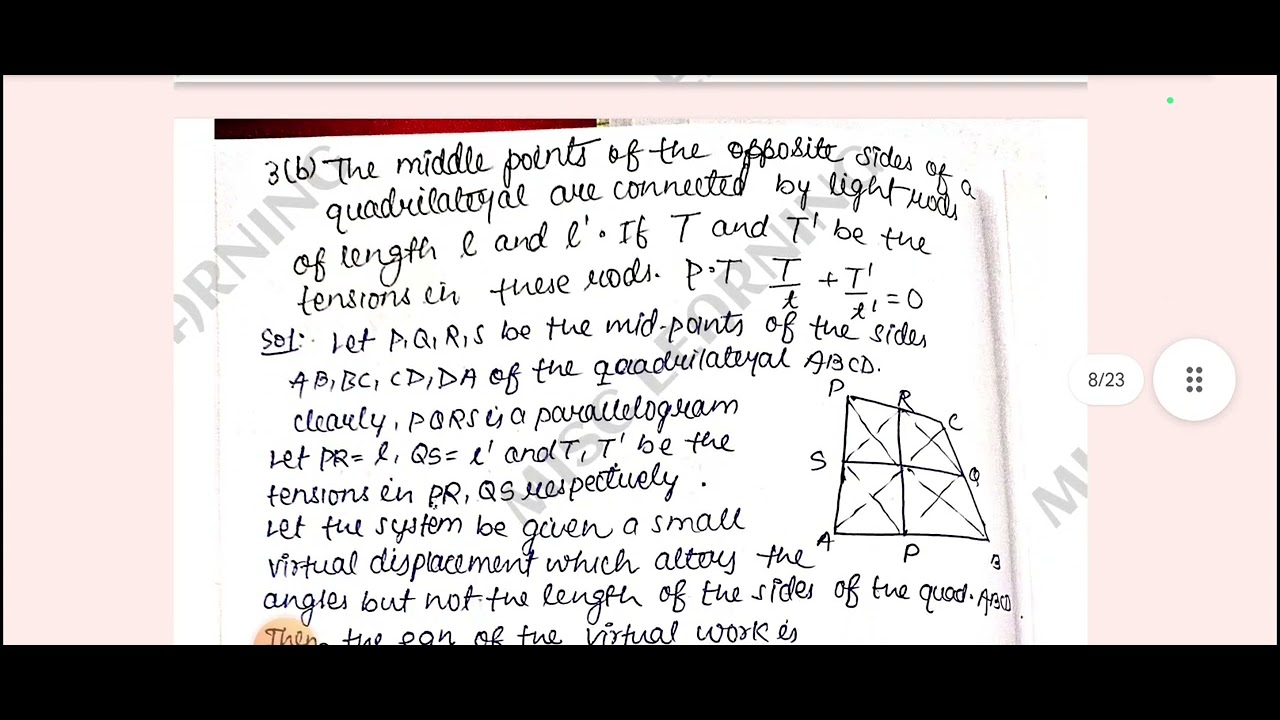 PAPER 10 STATICS AND DYNAMIC FULL SOLUTION SKMU DUMKA SEM 4