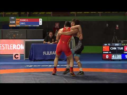 1/4 GR - 72 kg: G. ZHANG (CHN) v. S. CAN (TUR)