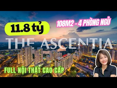 Bán 4 phòng ngủ Căn hộ Asentia 108m2 4PN, full nội thất cao cấp giá 11.8 tỷ| THÙY TRANG PMH
