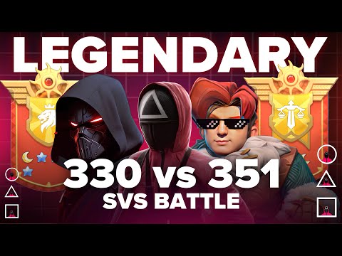 LEGENDARY SVS BATTLE 330 vs 351 WE WON 330 Whiteout survival RampageR #whiteoutsurvival #svs #wos