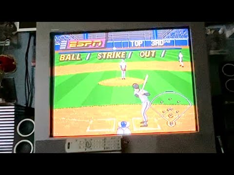 Homerun - Sega CD ESPN Baseball Tonight Giants @ Dodgers