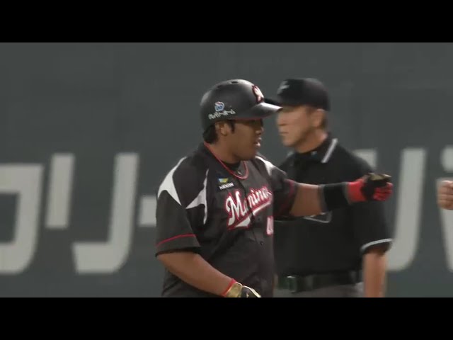 【1回表】マリーンズ・井上 4番起用に応える先制打!! 2016/9/18 F-M