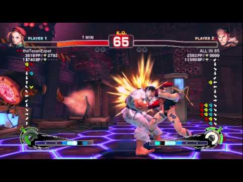 SSF4 AE 2012: theTexanExpat (Cammy) vs ALLIN85 (Ryu) - Endless (First to 5) - True HD - Prt.2