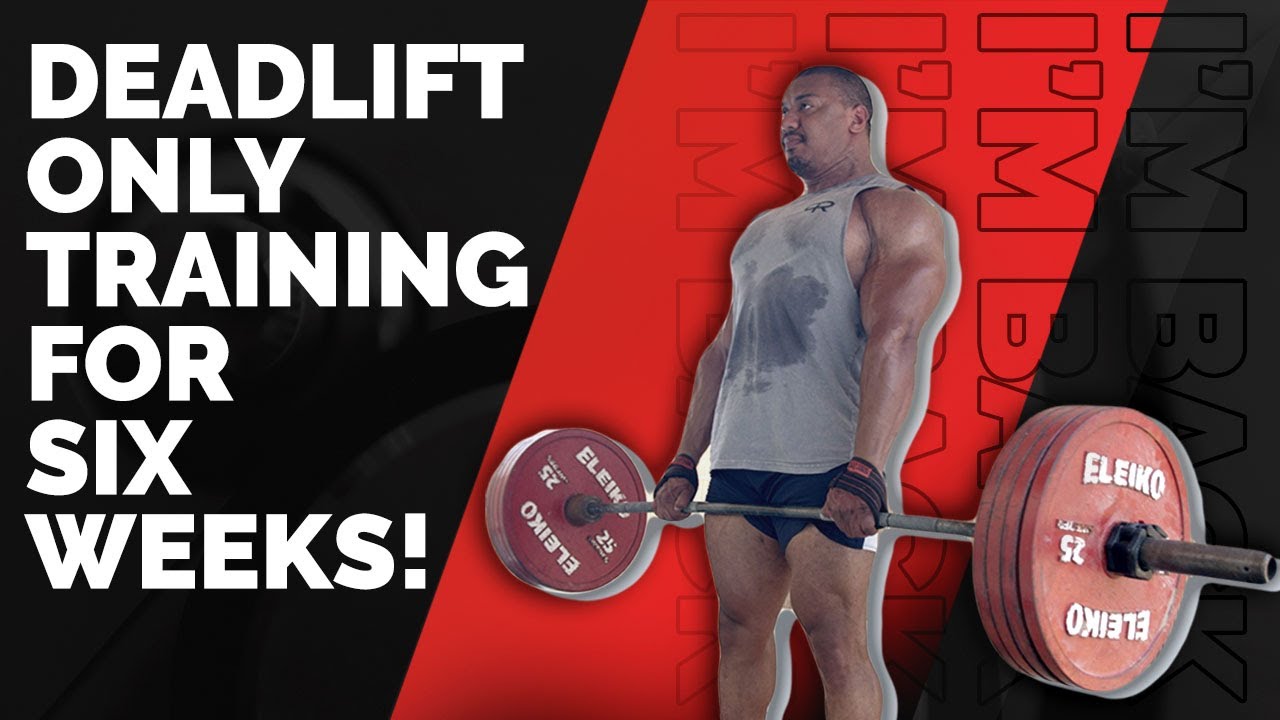 Larry Wheels training the deadlift in a powerlifting gym