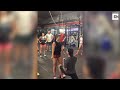 Man Proposes To Girlfriend In A Lunge Position During Group Workout